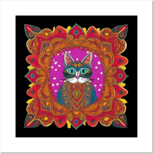 Beautiful Bohemian Cat | Posters and Art